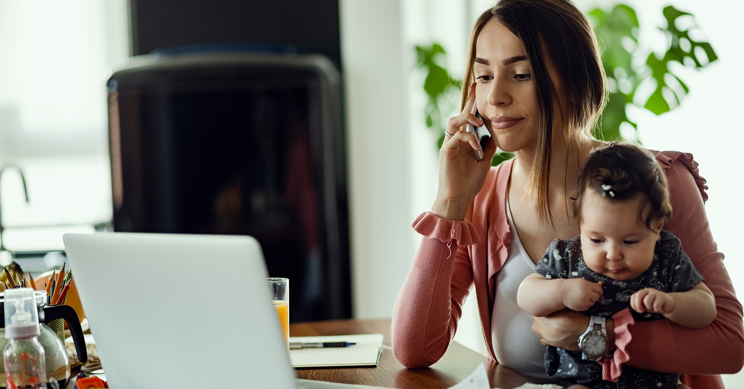 mother working